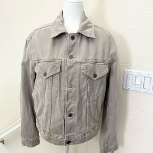 Zara Denim Jean Jacket Gray size M unisex excellent
